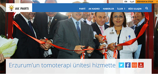 Erzurum’un tomoterapi ünitesi hizmette Erzurum’un tomoterapi ünitesi hizmette